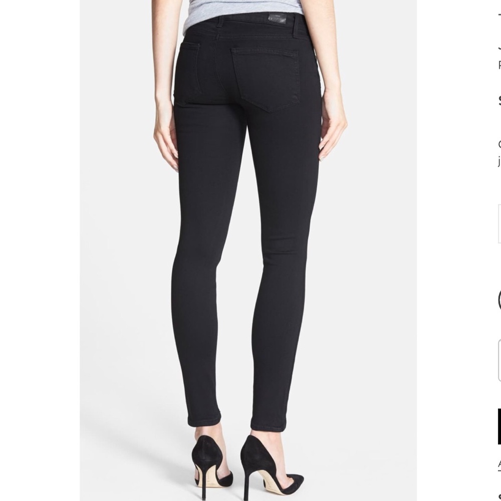 Paige Transcend Edgemont High Rise Jeans, Size 23 - Picture 2 of 8